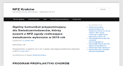 Desktop Screenshot of krakow-nfz.pl